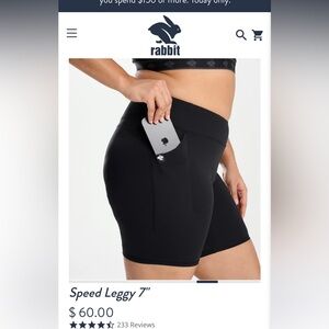 Rabbit brand 7” Speedy Shorts